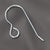 Sterling silver earwire back loop 