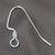 Sterling Silver Earwire .032 Angled w/coil