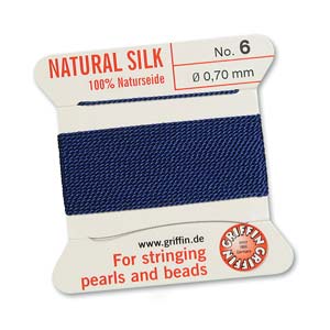 Griffin Silk Dark Blue 2 meter card size 6