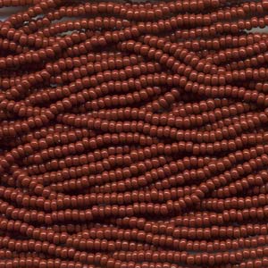 8/0 Czech Seed Bead, Opaque Rust Lumi – Garden of Beadin