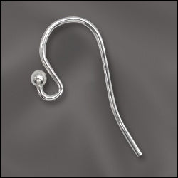 Sterling Silver Earwire .028 w/Ball End