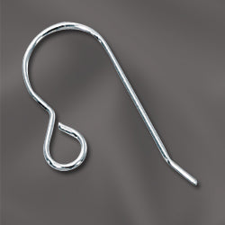 Sterling silver earwire back loop 