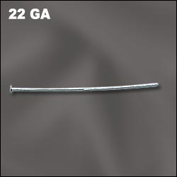 22 AWG 1 inch sterling silver headpin