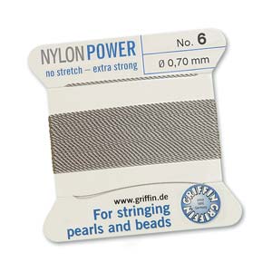 Griffin Nylon Grey 2 meter card size 4