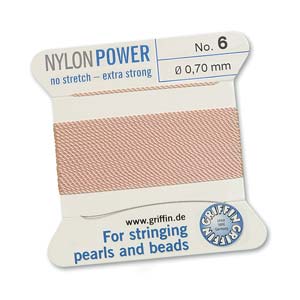 Griffin Nylon Light Pink 2 meter card size 6