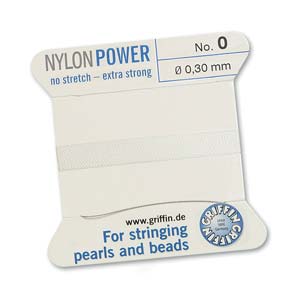 Griffin Nylon White 2 meter card size 0